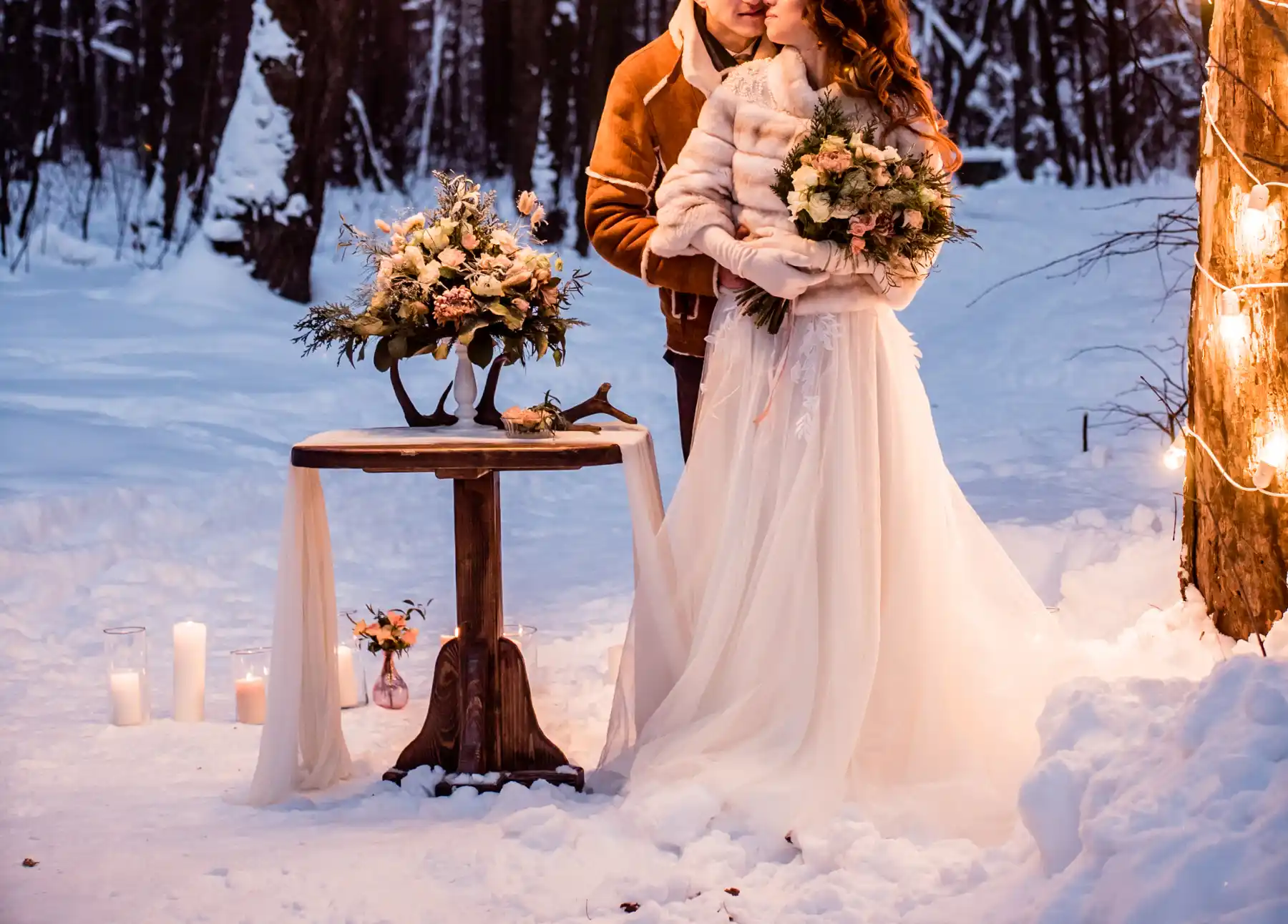Winter cheap wedding idea