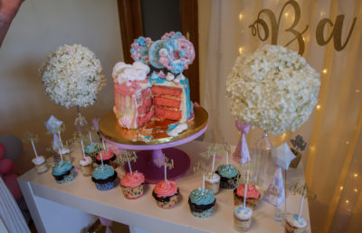Gender Reveal Cake