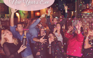 Group of friends celebrating at New Years Party