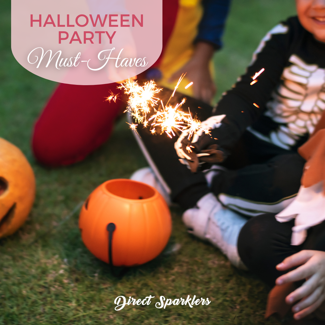 kids-at-halloween-party-in-costumes-holding-sparklers