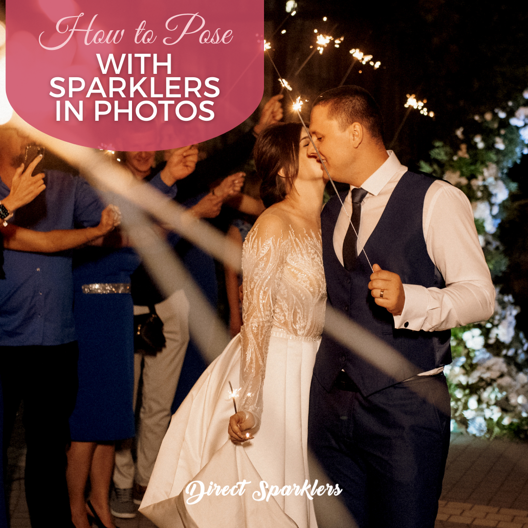 wedding-couple-and-guests-holding-sparklers-outside