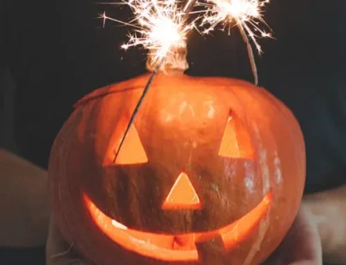 Sparklers and Halloween